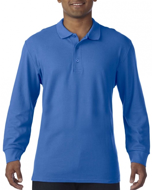 PREMIUM COTTON® ADULT LONG SLEEVE DOUBLE PIQUÉ POLO