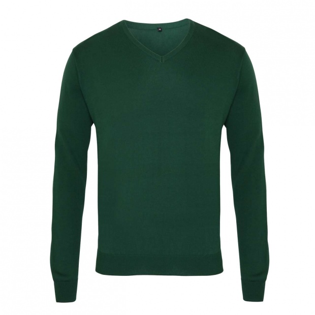 MEN'S KNITTED V-NECK SWEATER