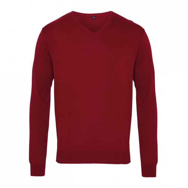 MEN'S KNITTED V-NECK SWEATER