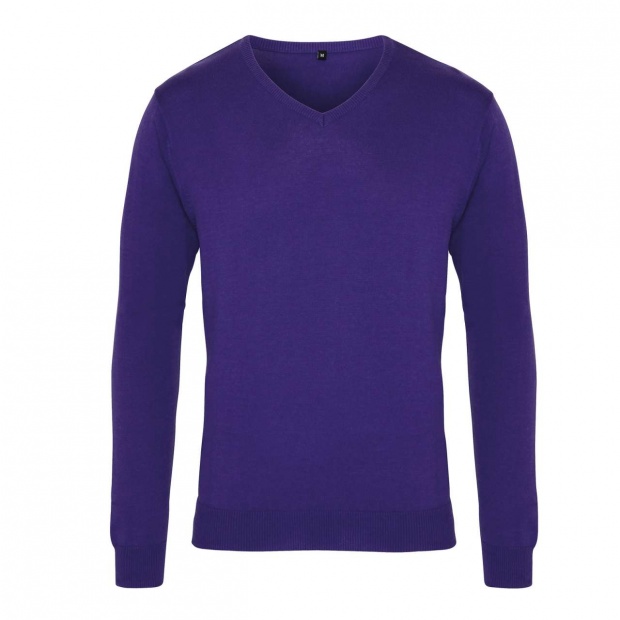 MEN'S KNITTED V-NECK SWEATER