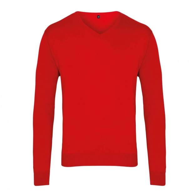 MEN'S KNITTED V-NECK SWEATER