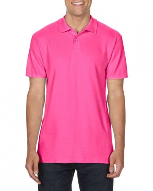 SOFTSTYLE® ADULT DOUBLE PIQUÉ POLO