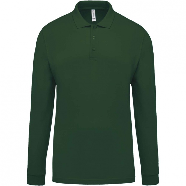 MEN'S LONG-SLEEVED PIQUÉ POLO SHIRT