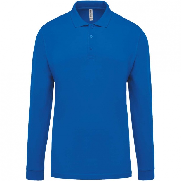 MEN'S LONG-SLEEVED PIQUÉ POLO SHIRT