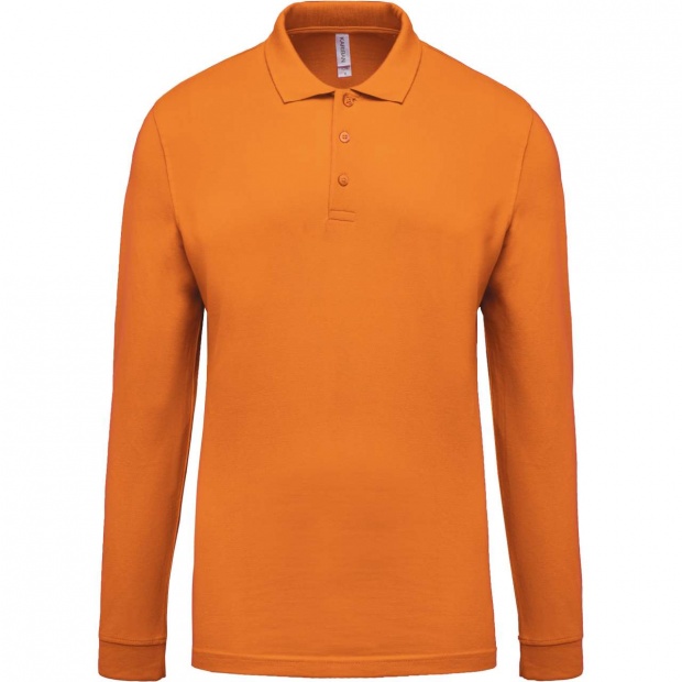 MEN'S LONG-SLEEVED PIQUÉ POLO SHIRT