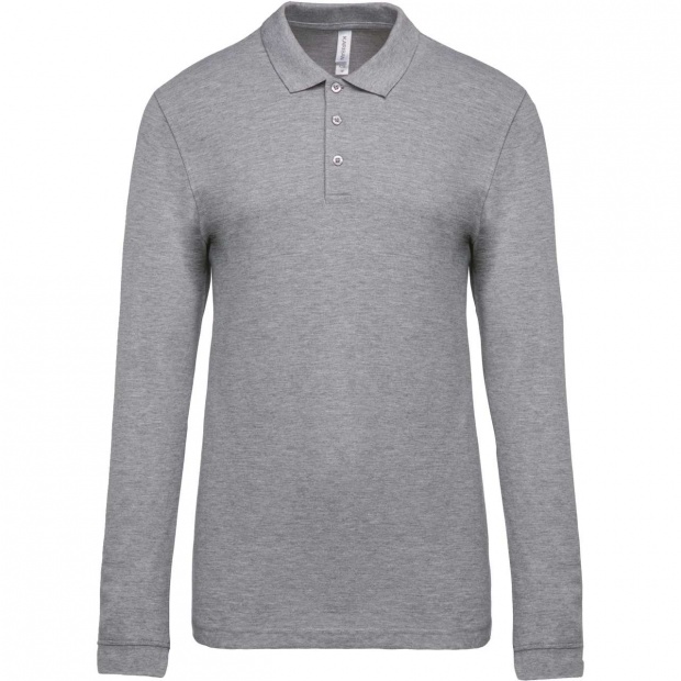 MEN'S LONG-SLEEVED PIQUÉ POLO SHIRT