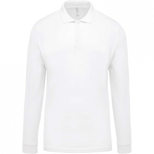 MEN'S LONG-SLEEVED PIQUÉ POLO SHIRT