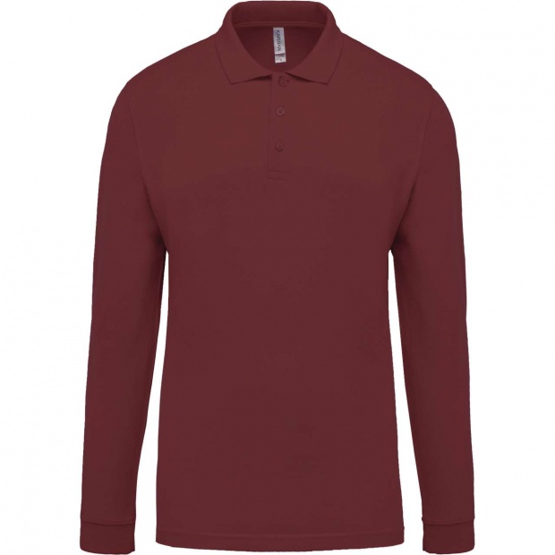 MEN'S LONG-SLEEVED PIQUÉ POLO SHIRT