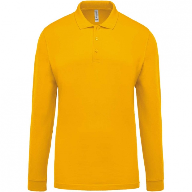 MEN'S LONG-SLEEVED PIQUÉ POLO SHIRT