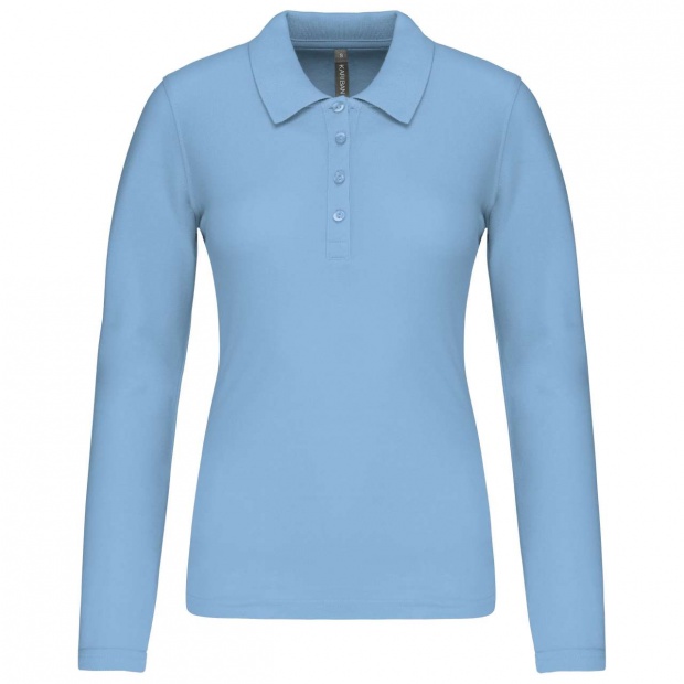 LADIES’ LONG-SLEEVED PIQUÉ POLO SHIRT