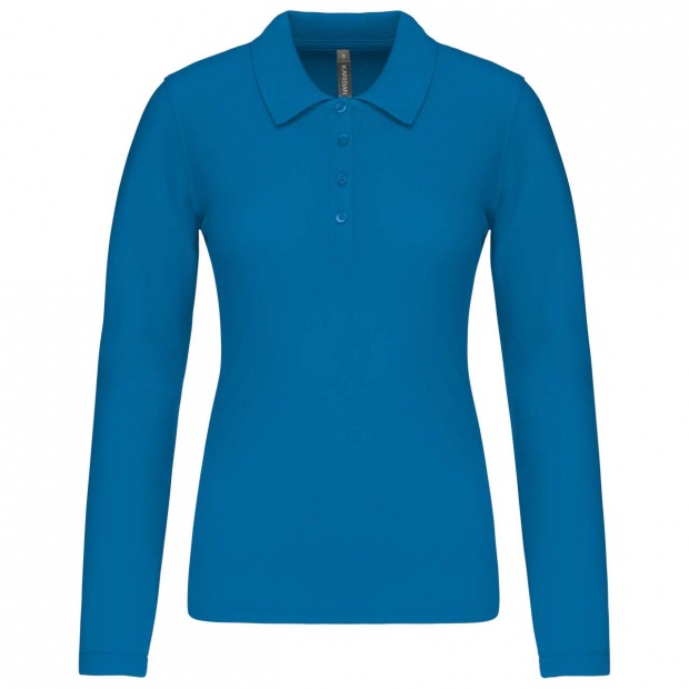 LADIES’ LONG-SLEEVED PIQUÉ POLO SHIRT