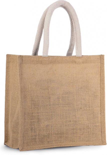 JUTE CANVAS TOTE - MEDIUM