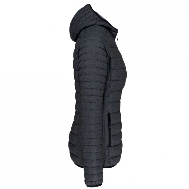 LADIES' LIGHTWEIGHT HOODED PADDED JACKET