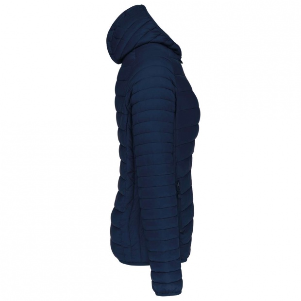 LADIES' LIGHTWEIGHT HOODED PADDED JACKET