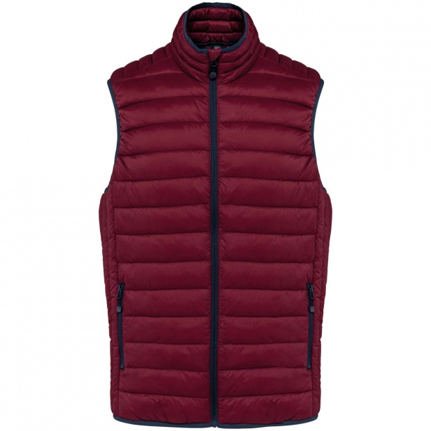 MEN’S LIGHTWEIGHT SLEEVELESS FAKE DOWN JACKET