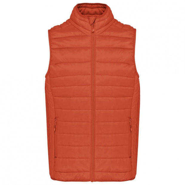 LADIES' LIGHTWEIGHT SLEEVELESS FAKE DOWN JACKET