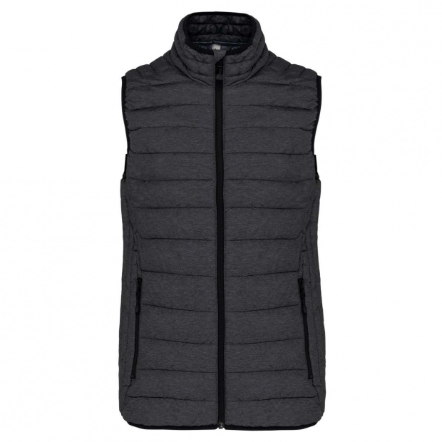 LADIES' LIGHTWEIGHT SLEEVELESS FAKE DOWN JACKET