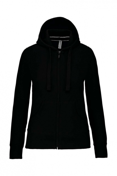 LADIES' FULL ZIP HOODED SWEATSHIRT