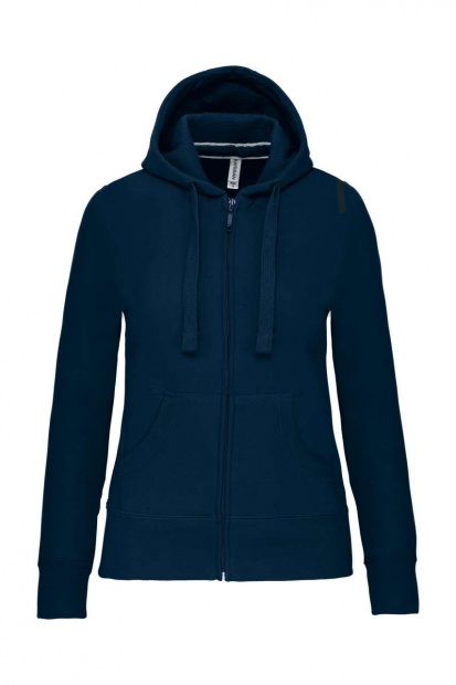 LADIES' FULL ZIP HOODED SWEATSHIRT