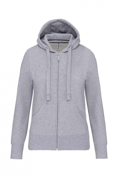 LADIES' FULL ZIP HOODED SWEATSHIRT