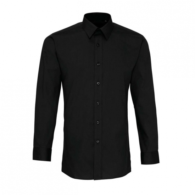 MEN’S LONG SLEEVE FITTED POPLIN SHIRT