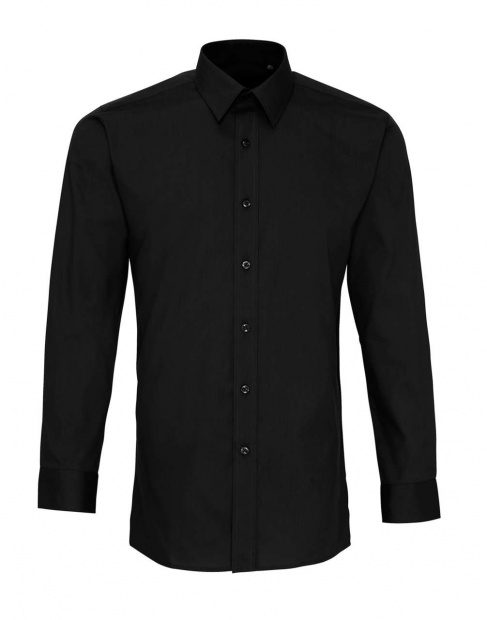 MEN’S LONG SLEEVE FITTED POPLIN SHIRT