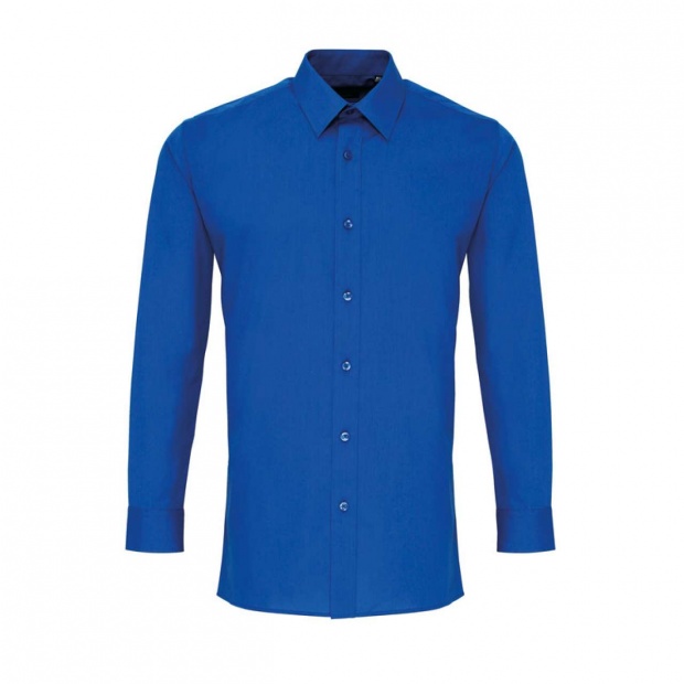 MEN’S LONG SLEEVE FITTED POPLIN SHIRT