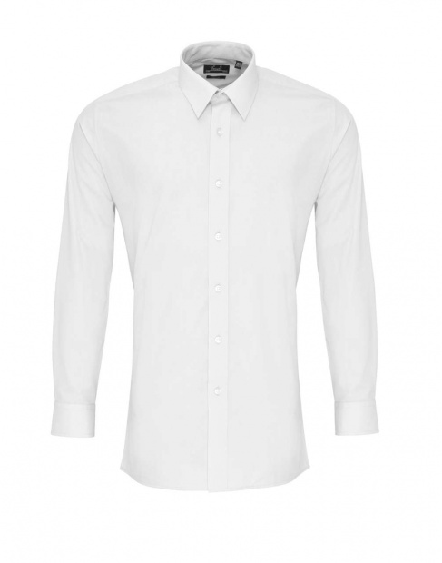 MEN’S LONG SLEEVE FITTED POPLIN SHIRT