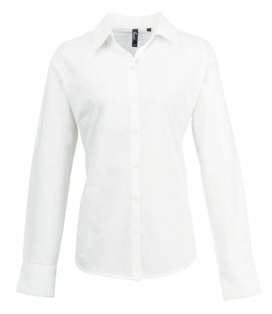 WOMEN'S LONG SLEEVE SIGNATURE OXFORD BLOUSE