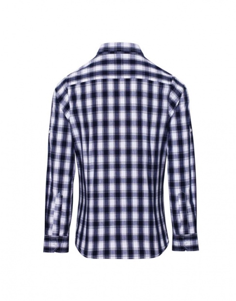 'MULLIGAN' CHECK - WOMEN'S LONG SLEEVE COTTON SHIRT