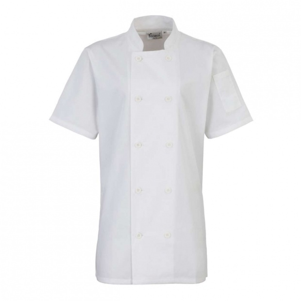 WOMEN'S SHORT SLEEVE CHEF'S JACKET