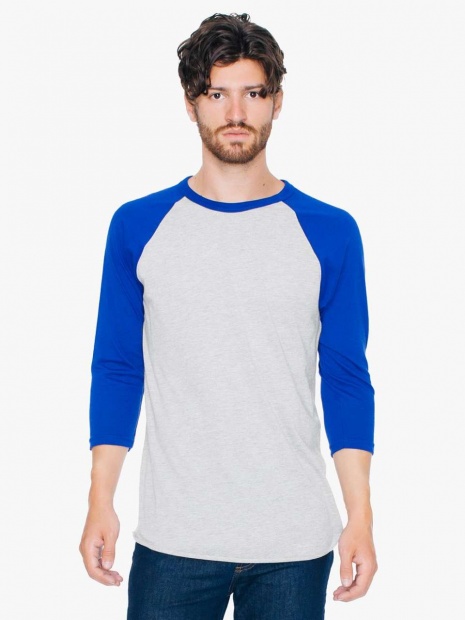 UNISEX POLY-COTTON 3/4 UJJÚ RAGLAN PÓLÓ