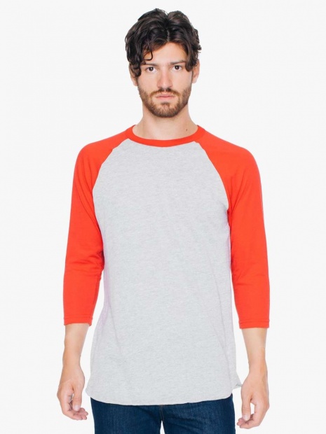 UNISEX POLY-COTTON 3/4 UJJÚ RAGLAN PÓLÓ