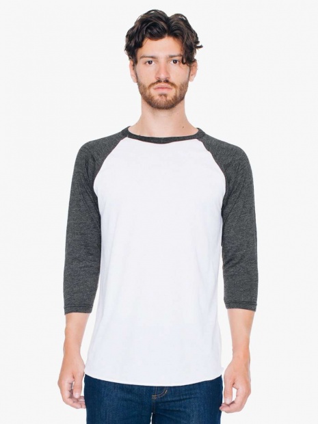 UNISEX POLY-COTTON 3/4 UJJÚ RAGLAN PÓLÓ