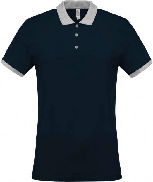 MEN'S TWO-TONE PIQUÉ POLO SHIRT