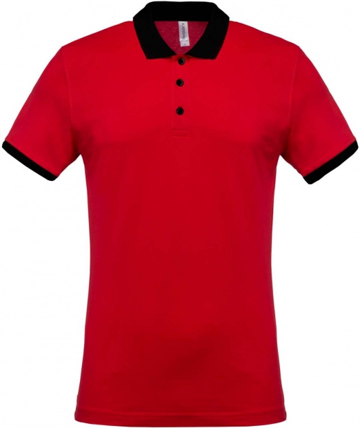 MEN'S TWO-TONE PIQUÉ POLO SHIRT