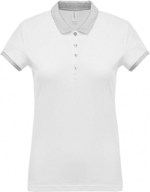 LADIES’ TWO-TONE PIQUÉ POLO SHIRT