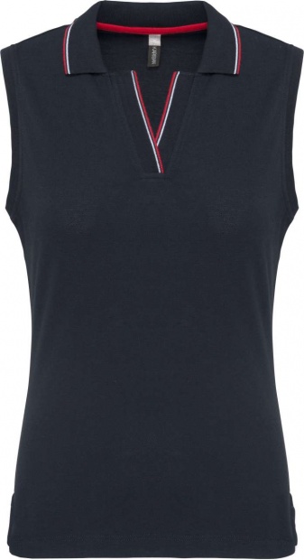 LADIES' SLEEVELESS POLO SHIRT