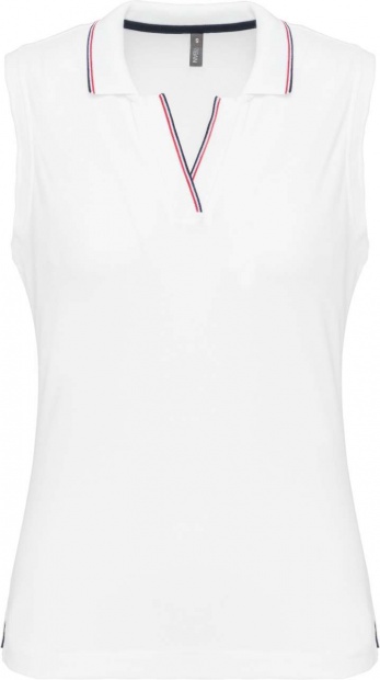 LADIES' SLEEVELESS POLO SHIRT