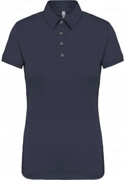 LADIES' SHORT SLEEVED JERSEY POLO SHIRT