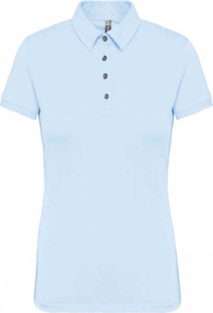 LADIES' SHORT SLEEVED JERSEY POLO SHIRT