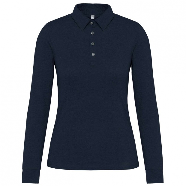 LADIES' LONG SLEEVE JERSEY POLO SHIRT