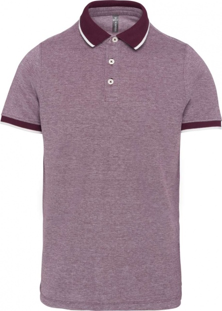 MEN'S TWO-TONE MARL POLO SHIRT