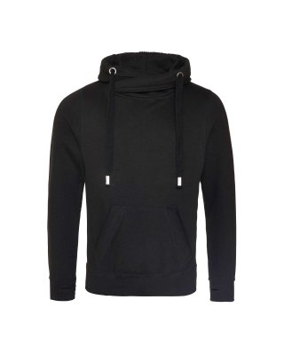 CROSS NECK HOODIE