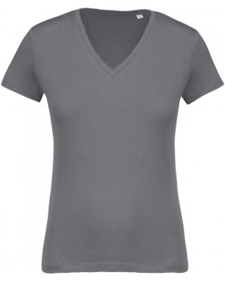 LADIES’ ORGANIC COTTON V-NECK T-SHIRT