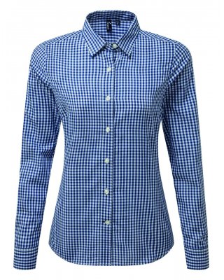 'MAXTON' CHECK WOMEN'S LONG SLEEVE SHIRT