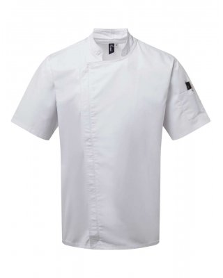 CHEF'S ZIP-CLOSE SHORT SLEEVE JACKET