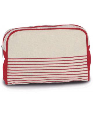 VANITY CASE IN COTTON CANVAS - DUFFEL STYLE