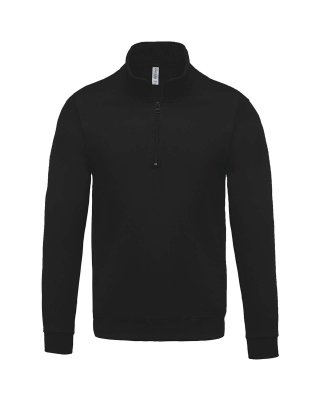 ZIP NECK SWEATSHIRT