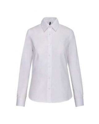 LADIES' LONG-SLEEVED OXFORD SHIRT